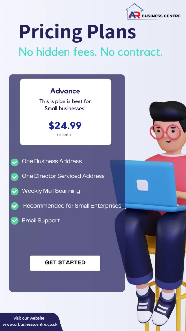 Advance virtual business address plan AR Business Centre