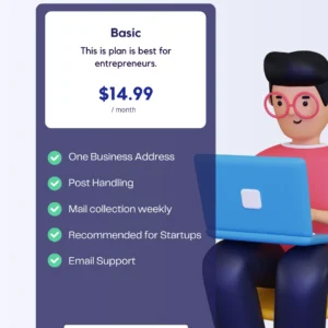 basic virtual business address plan AR Buisness Centre